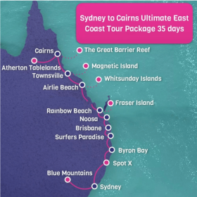 Sydney to Cairns ULTIMATE East Coast Tour Package - 35 days