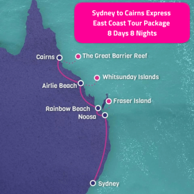Sydney to Cairns East Coast Express Tour | 8 days 8 nights