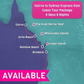 Cairns to Sydney East Coast Express tour - 8 Days 8 Nights