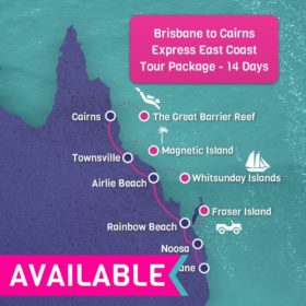 Brisbane to Cairns Express East Coast Tour Package - 14 Days