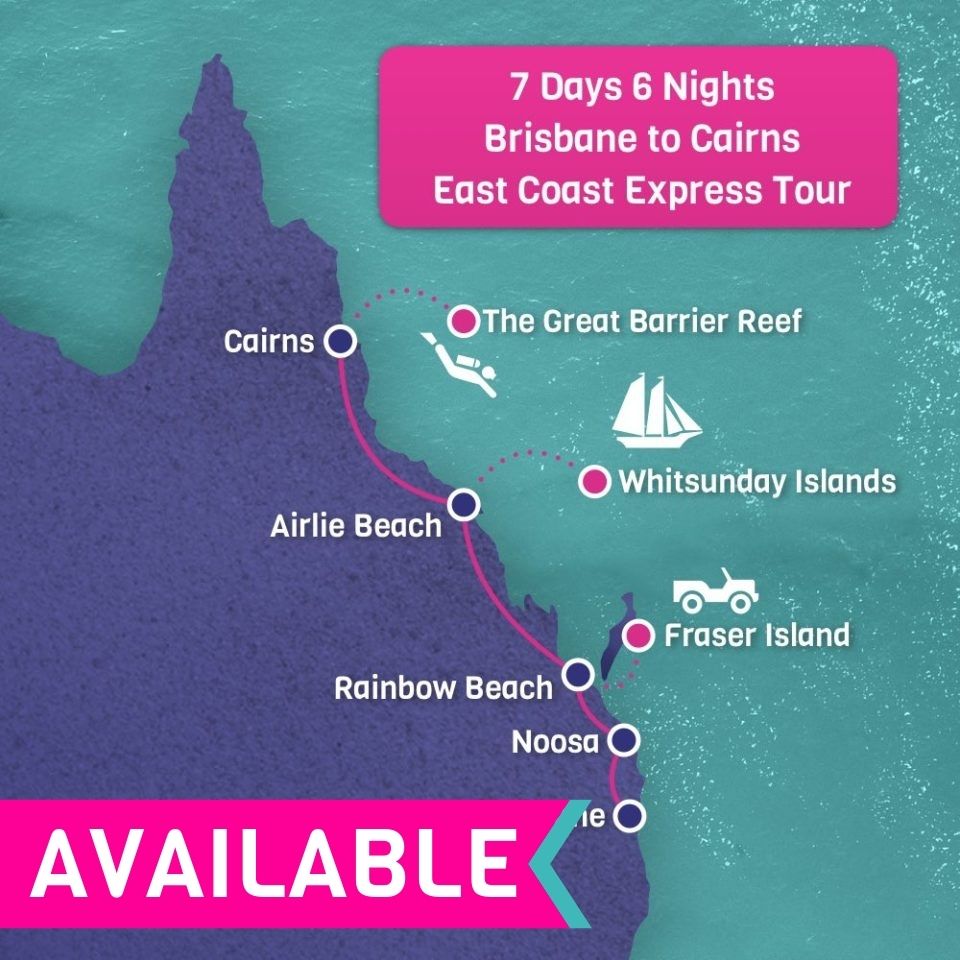 7 Days Brisbane to Cairns Express Tour from 625 1053