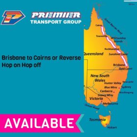 Premier Brisbane to Cairns or Reverse Hop on Hop off Bus Pass