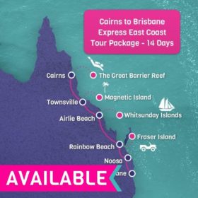 Cairns to Brisbane Express East Coast Tour Package - 14 days