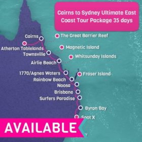 Cairns to Sydney ULTIMATE East Coast Self Guided Tour Package - 35 days