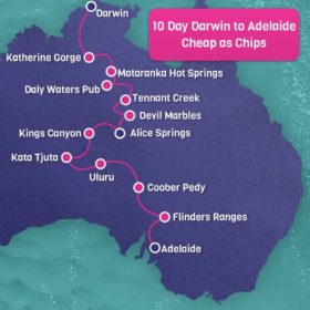 10 Day Darwin to Adelaide Cheap as Chips