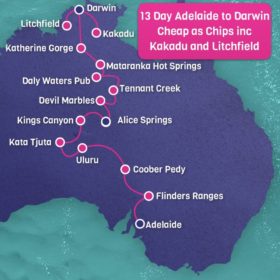 13 Day Adelaide to Darwin Cheap as Chips Including Kakadu and Litchfield National Park