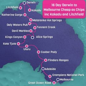 16 day Darwin to Melbourne Cheap as Chips including Kakadu and Litchfield National Parks