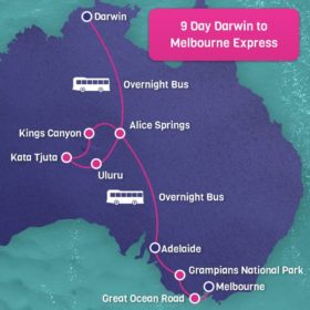 9 Day Darwin to Melbourne Express