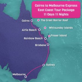 Cairns to Melbourne East Coast Express Tour - 11 Days 11 Nights