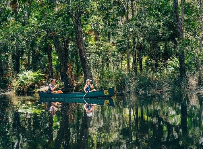 How long does it take to kayak Noosa Everglades?