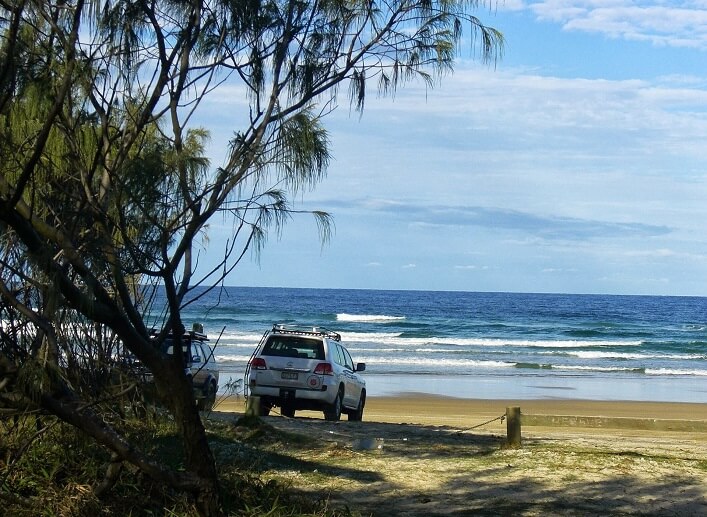 How do you get around Fraser Island without a car?