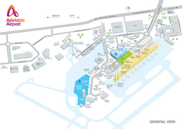 Adelaide Airport Map