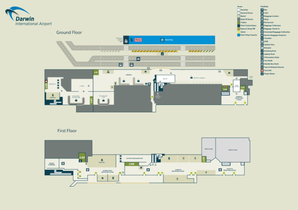 Darwin Airport Map