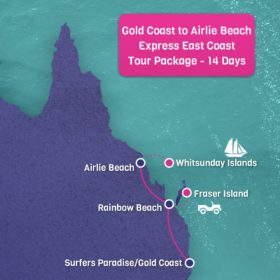 Gold Coast to Airlie Beach Express East Coast Package!! -14 days