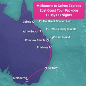 Melbourne to Cairns East Coast Express Tour - 11 Days 11 Nights