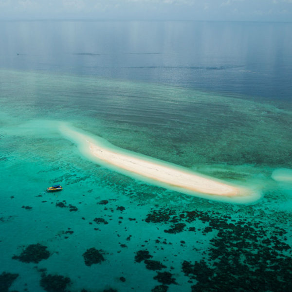 Aerial view of Mackay Reef