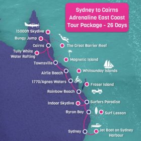 Sydney to Cairns Adrenaline East Coast Tour Package - 26 days
