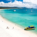 whitsundays-scenic-flight-ocean-rafting-package white haven beach