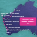 Broome to Perth Map