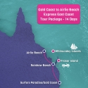 Gold Coast to Airlie Beach East Coast Map
