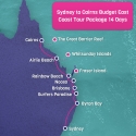 Sydney to Cairns East Coast map