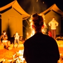 Campfire outback Australia